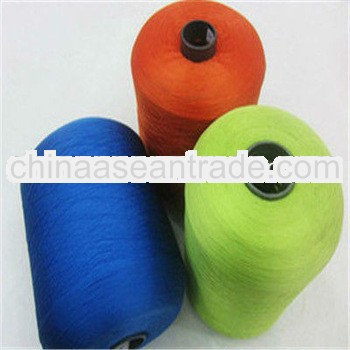 Bright Ring Twist colored yarn / polyester spun yarn