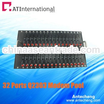 Bulk SMS GPRS Modem Pool 32 Channels Wavecom Q2303 Module 900/1800MHz