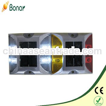 CE Pass and Real Reflector solar road stud flashing light