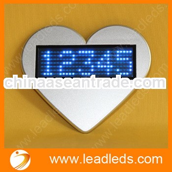 CE approved 7x29 Rechargeable And USB scrolling led name badge in stock