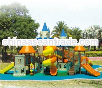 CE certificates castles outdoor palyground spiral slide