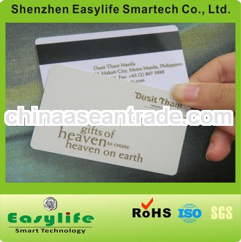 CR80 custom print plastic pvc hotel VIP membership business PVC Hico/Loco Magnetic stripe card