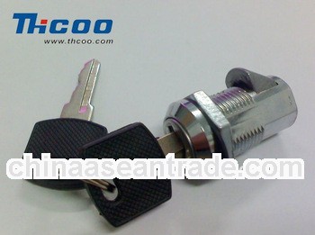 Cabinet door cylinder lock