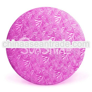 Cake Drum Round Pink 18inch--Foil Covered Boards