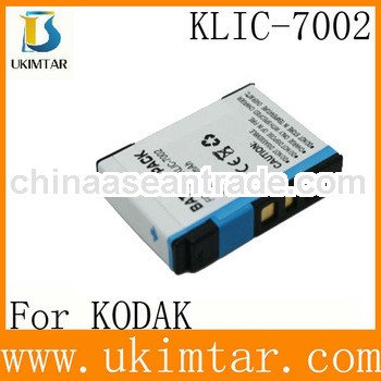 Camera battery for KODAK Easyshare V530 V603 klic-7002 with high quality factory supply