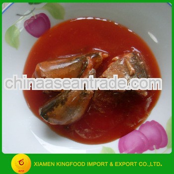 Canned Jack Mackerel in toamto sauce