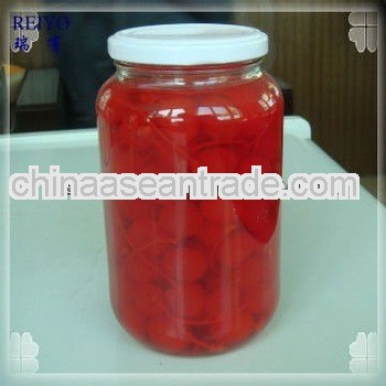 Canned cherries jars blue in syrup 2500ml in China with stem 2013