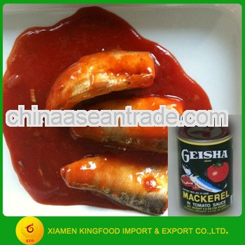 Canned jack mackerel in Tomato Sauce