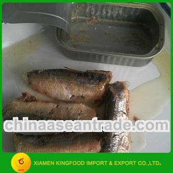 Canned sardine in vegetable oil