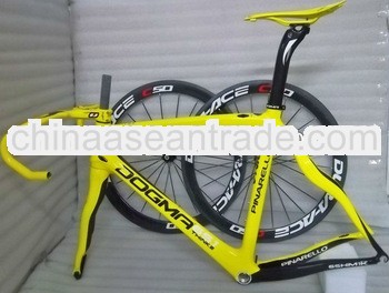 Carbon Frames Look, Bike Carbon Frame 700c Road Bicycle Frame With Wheels, Saddle, Handlebar