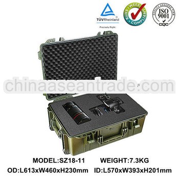 Carrying Plastic Equipment Tool Case with wheels and handle