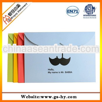 Cartoon design School plastic stationery file