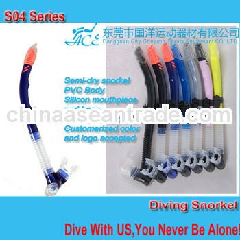  Semi-dry scuba diving snorkel,professional spearfish snorkel set