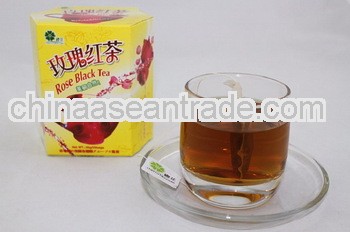 Chinese organic natural black flavor rose teabag