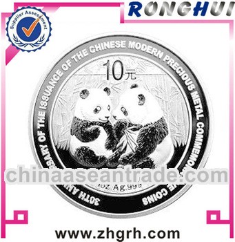 Chinese silver panda 100 yuan coin supplier/maker/manufactory/Wholesaler