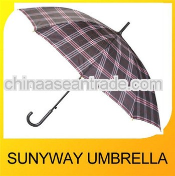 Classic Plaid Rain Umbrella Auto Open