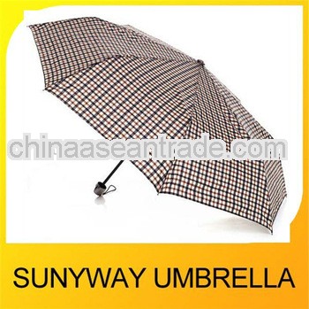 Classic Plaid Windproof Folding Umbrella