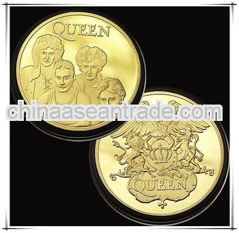 Classical Queen souvenir gold coin for sales