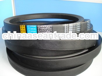 Classical wrapped rubber belt black