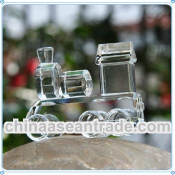 Clear Baby Crystal Train Model for Baby Party Souvenirs