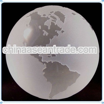 Clear Crystal Frost Globe Paperweight for Table Decoration