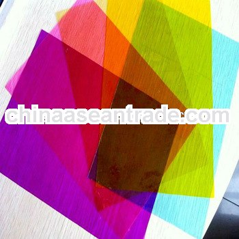 Clear colorful pvc plastic sheet