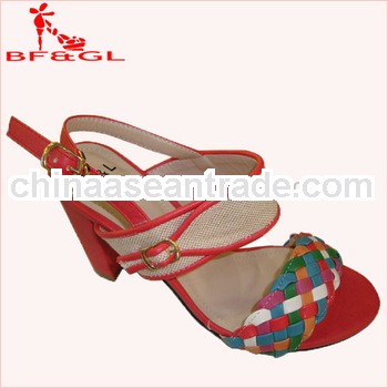 Colorful Check Pattom Chunkey Womens Dress Shoes