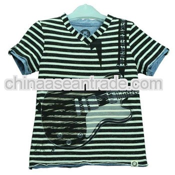 Cool Baby Boy Strip Rock Open Neck T-shirt