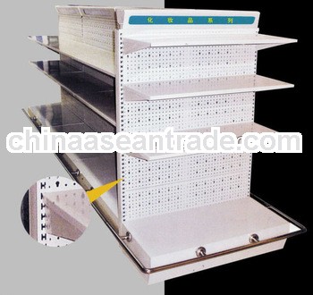 Cosmetics Display Shelf/Metal Pegboard Shelving/Perforated Shelf