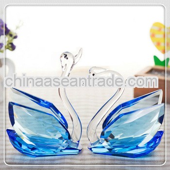 Crystal Craft With Blue Swan Model