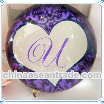 Crystal Glass Love Dome Paperweght for Wedding Taken Gifts