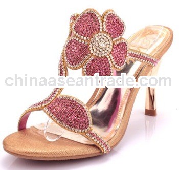 Crystal Rhinestone happy feet sandals,new 2013 fashion lady sandal,princess sandal shoe