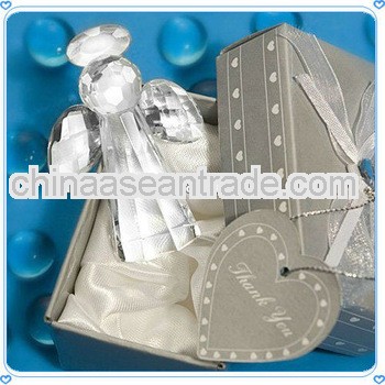 Custom Design Chinese Glass Acrylic Angel Miniatures For Modern For Wedding Souvenirs