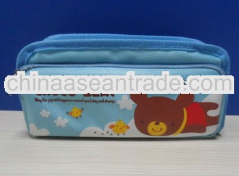 Custom Nylon Blue Pencil Bags