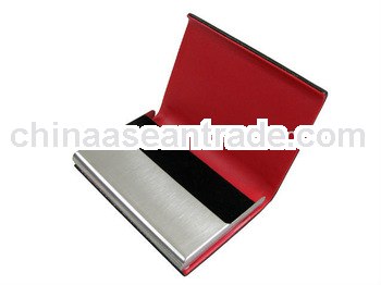 Custom aluminum metal business card holders imprinted with your logo