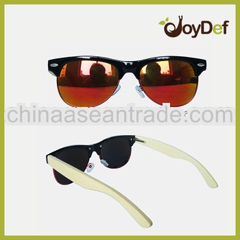 Custom cheap polarized wayfarer plastic bamboo sunglasses