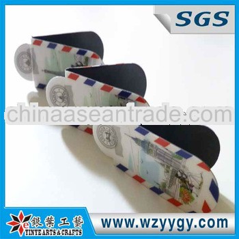 Custom pvc printable foldable bookmark for travel souvenir