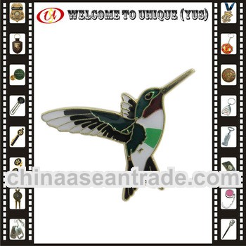 Custom soft enamel bird decorative lapel pin
