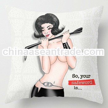 Customized photo digital sublimation printing individual character design pillow cushion case