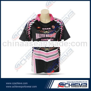 Customized rugby shirt in white