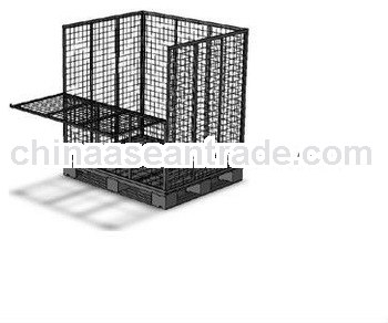 Customized warehouse steel pallet wire crates