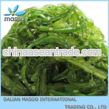 Cut salted frozen wakame salad,seaweed,reasonable price.