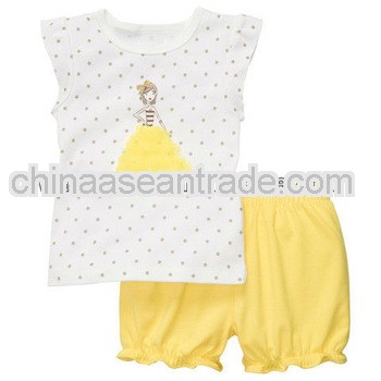 Cute Girls casual Panda Clothing set Summer