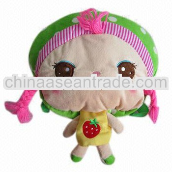 Cute plush stuffed toy doll bag