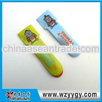 Cutomized cheap printed PVC bookmark for promotion