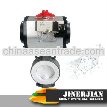 D671F Pneumatic PTFE lined butterfly valve