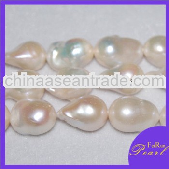 DFPS100 loose large baroque nucleated freshwater pearl