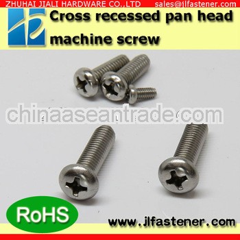 DIN7985 M2.5*20 stainless steel phillips pan head machine screw