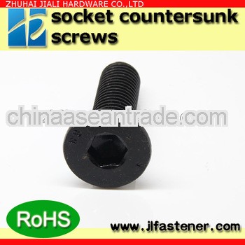 DIN7991 hex socket countersunk head macine screw nickel plated