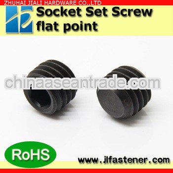 DIN913 grade 12.9 high tensile flat point stop screw